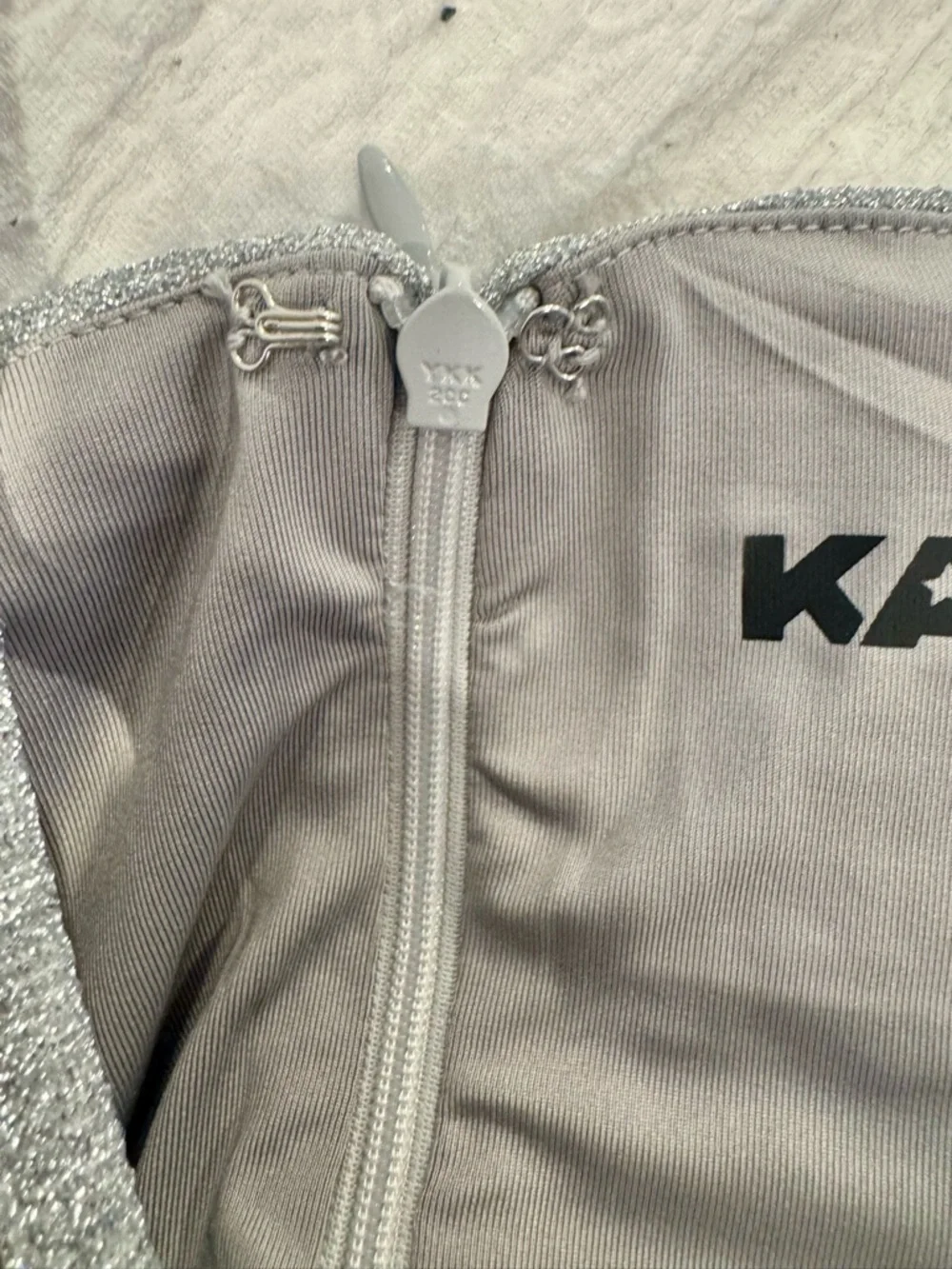 Katie J NYC Girls Silver Sparkle Dress